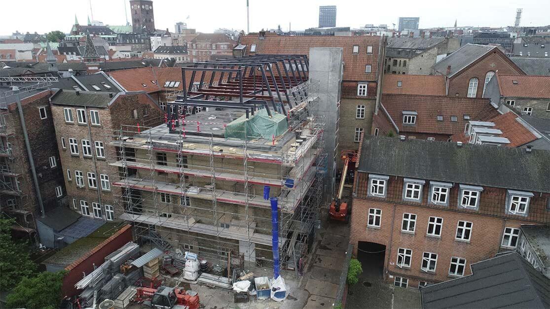 Renoveringen undervejs