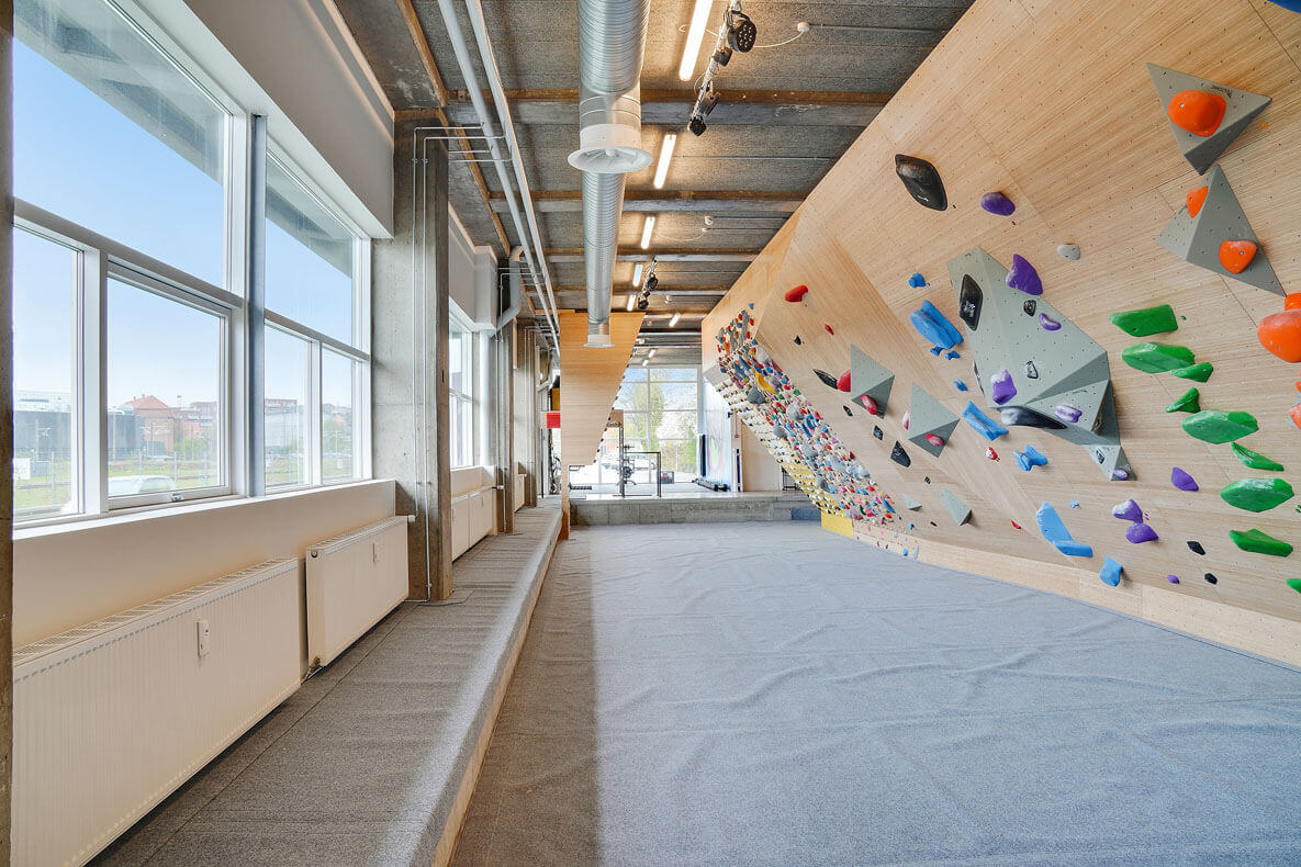 Udsigt til Aarhus skyline fra Aarhus Boulders 