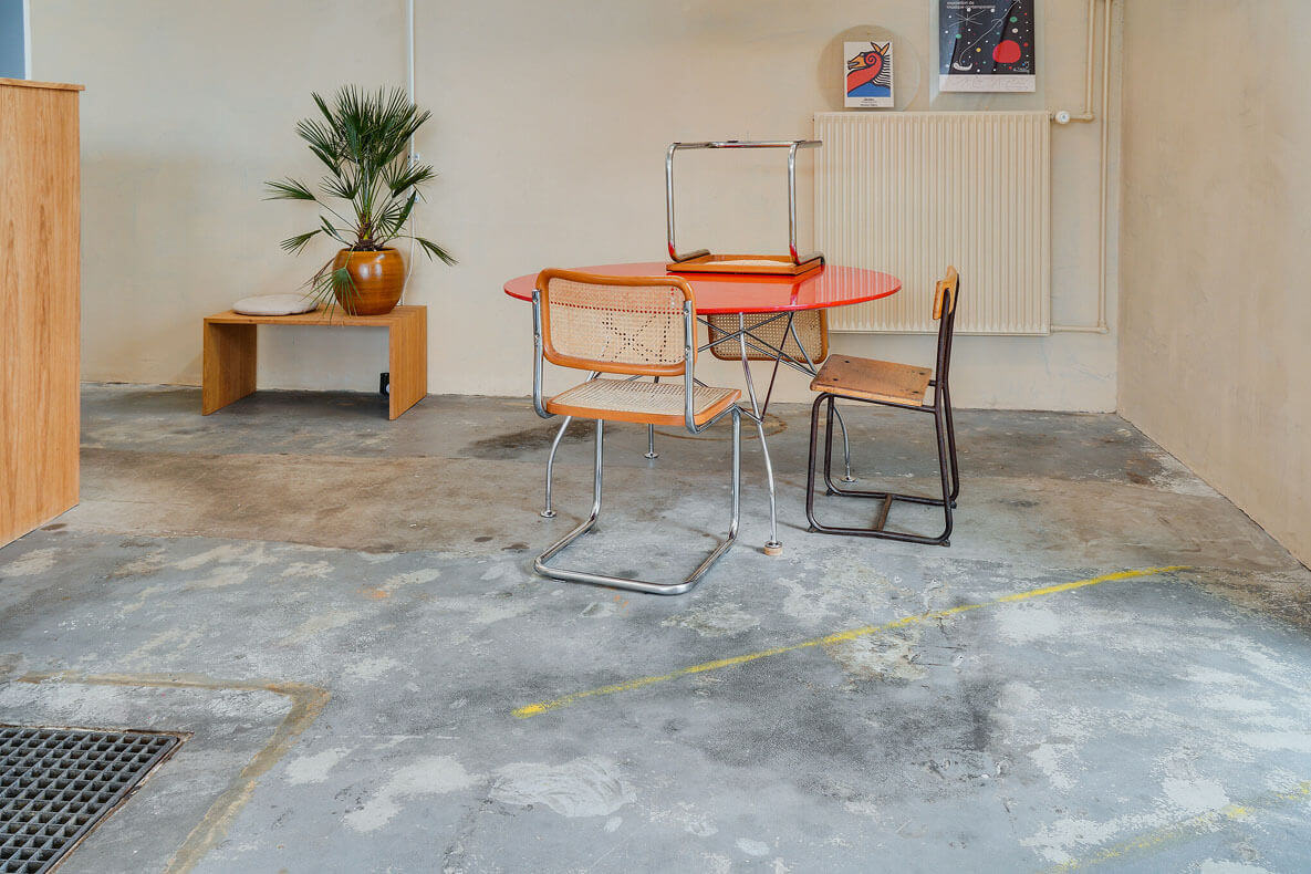 Brugsspor på gulvet